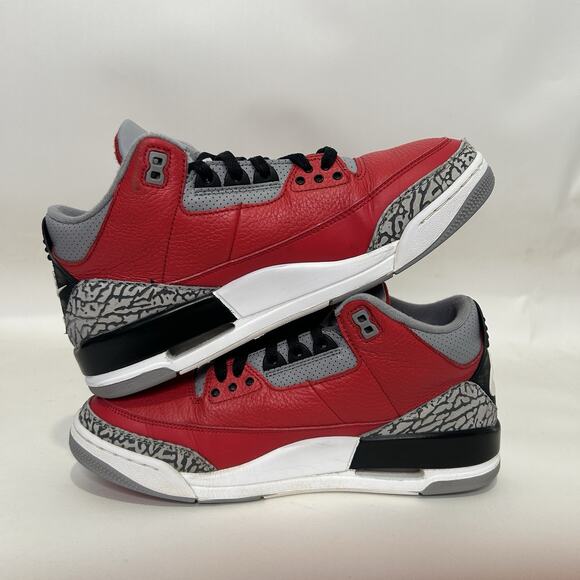 Nike Air Jordan 3 Retro SE “Unite/Red Black” CK5692-600 Men’s 10 Worn - Picture 3 of 9